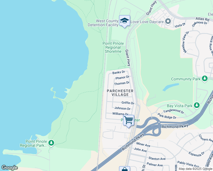 map of restaurants, bars, coffee shops, grocery stores, and more near 4413 Jenkins Way in Richmond