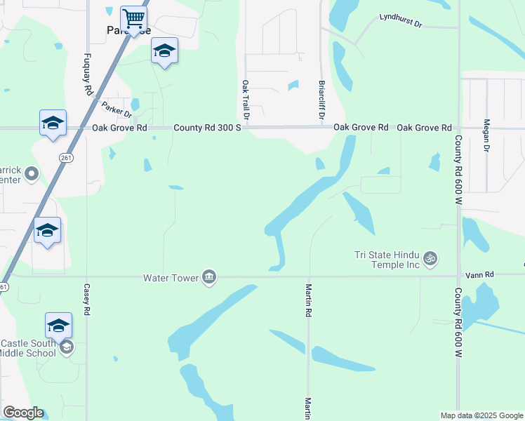 map of restaurants, bars, coffee shops, grocery stores, and more near 6900 Vann Road in Newburgh