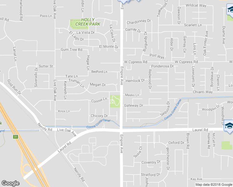 map of restaurants, bars, coffee shops, grocery stores, and more near 2009 Truman Lane in Oakley