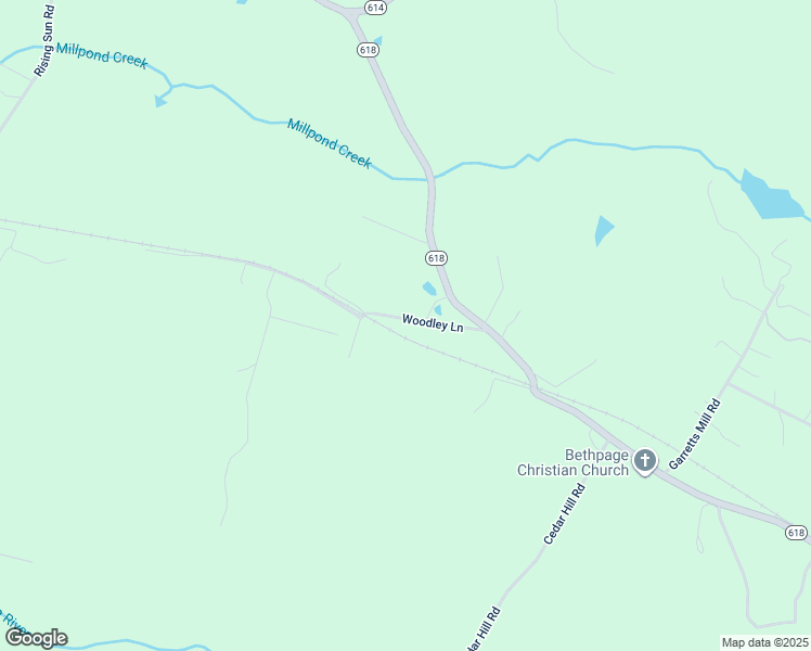 map of restaurants, bars, coffee shops, grocery stores, and more near 151 Woodley Lane in Mineral
