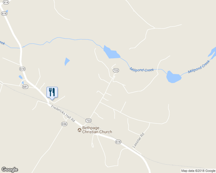 map of restaurants, bars, coffee shops, grocery stores, and more near 303 Garretts Mill Road in Mineral