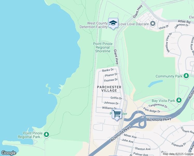 map of restaurants, bars, coffee shops, grocery stores, and more near 4409 Jenkins Way in Richmond