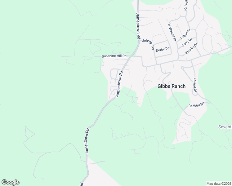 map of restaurants, bars, coffee shops, grocery stores, and more near 20106 Jamestown Road in Sonora