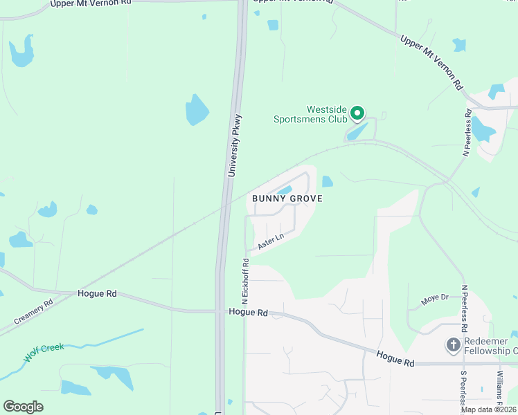 map of restaurants, bars, coffee shops, grocery stores, and more near 849 Fawn Creek Drive in Evansville