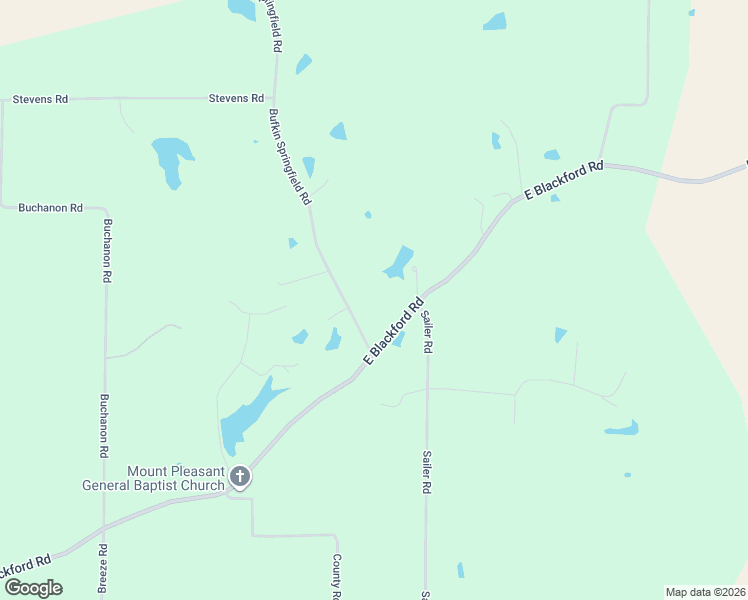 map of restaurants, bars, coffee shops, grocery stores, and more near 3400 Bufkin Springfield Road in Mount Vernon