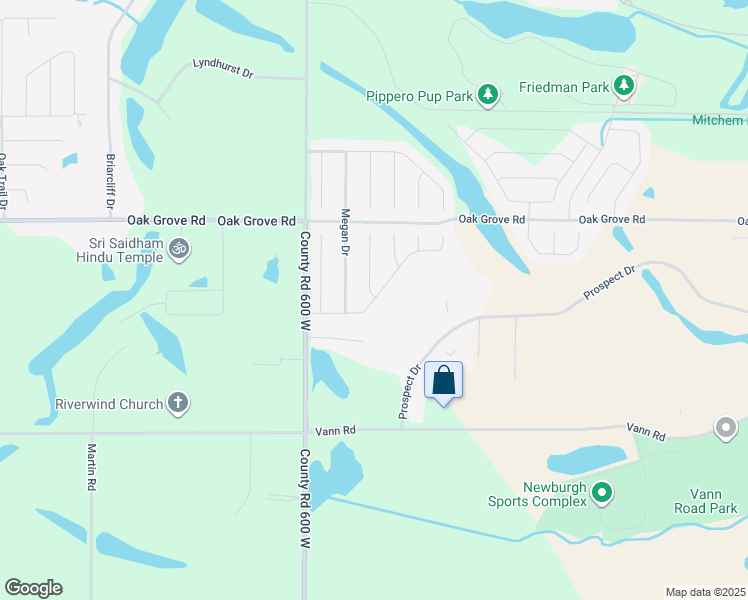 map of restaurants, bars, coffee shops, grocery stores, and more near Brookstone Drive in Newburgh