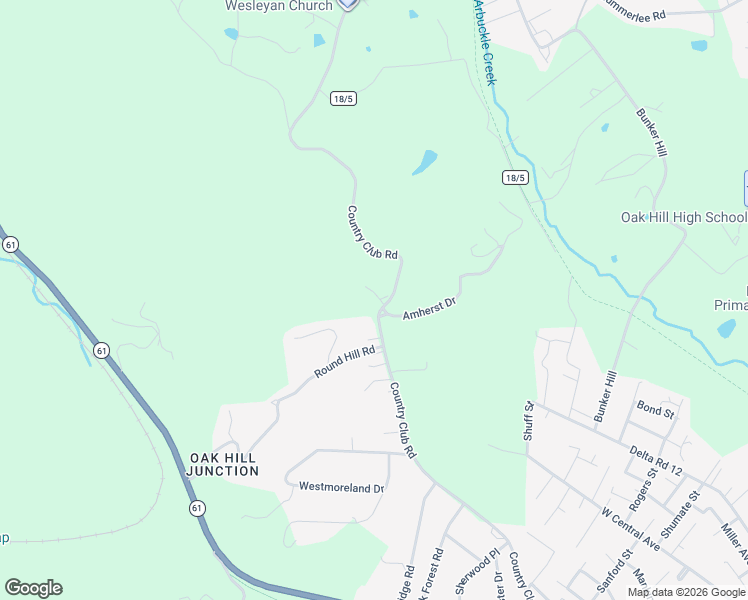 map of restaurants, bars, coffee shops, grocery stores, and more near 973 Summerlee Road in Oak Hill