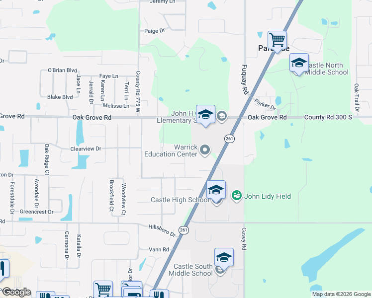 map of restaurants, bars, coffee shops, grocery stores, and more near 3144 Raintree Ct in Newburgh