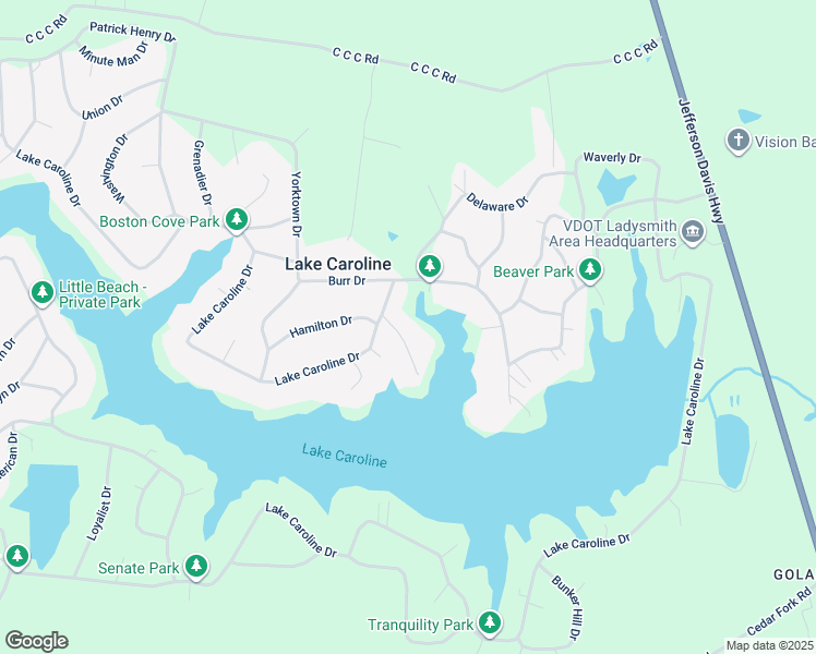map of restaurants, bars, coffee shops, grocery stores, and more near 4 Jefferson Cove in Ruther Glen