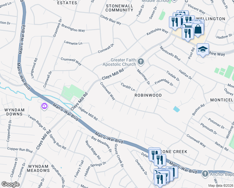 map of restaurants, bars, coffee shops, grocery stores, and more near 620 Cardigan Court in Lexington