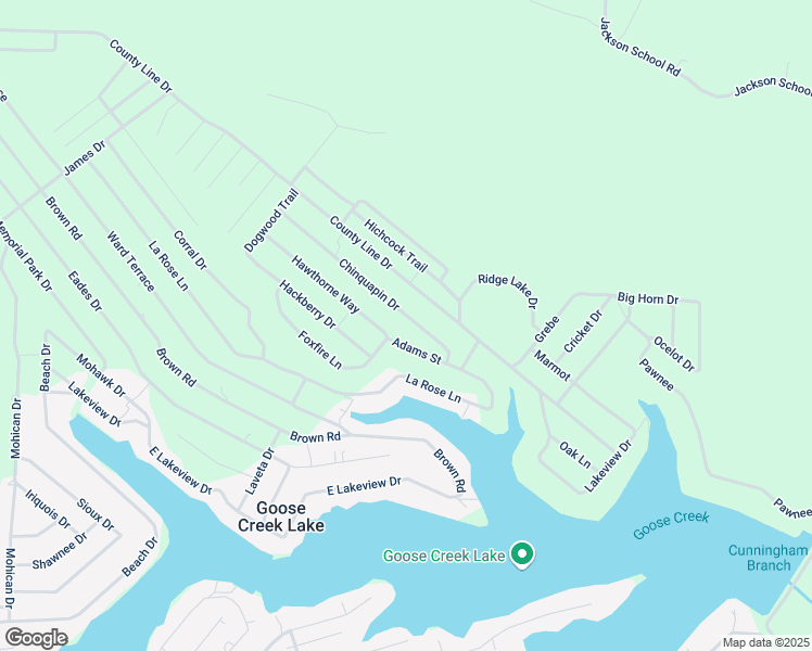 map of restaurants, bars, coffee shops, grocery stores, and more near 6501 Hawthorne Way in French Village