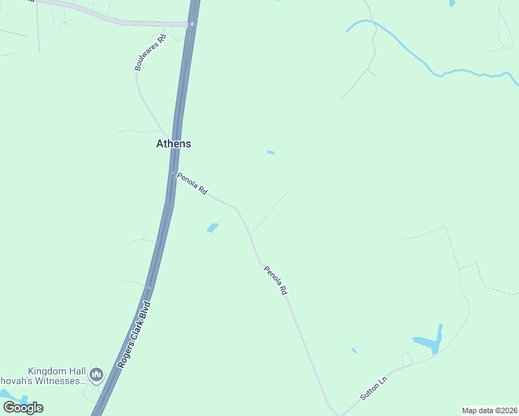 map of restaurants, bars, coffee shops, grocery stores, and more near 20082 Paradise Lane in Ruther Glen