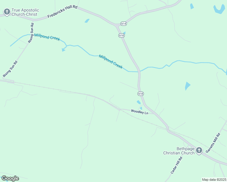 map of restaurants, bars, coffee shops, grocery stores, and more near 268 Woodley Lane in Mineral