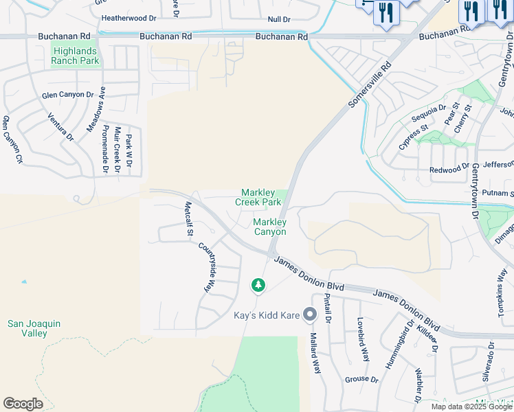 map of restaurants, bars, coffee shops, grocery stores, and more near 4012 Crescent Court in Antioch