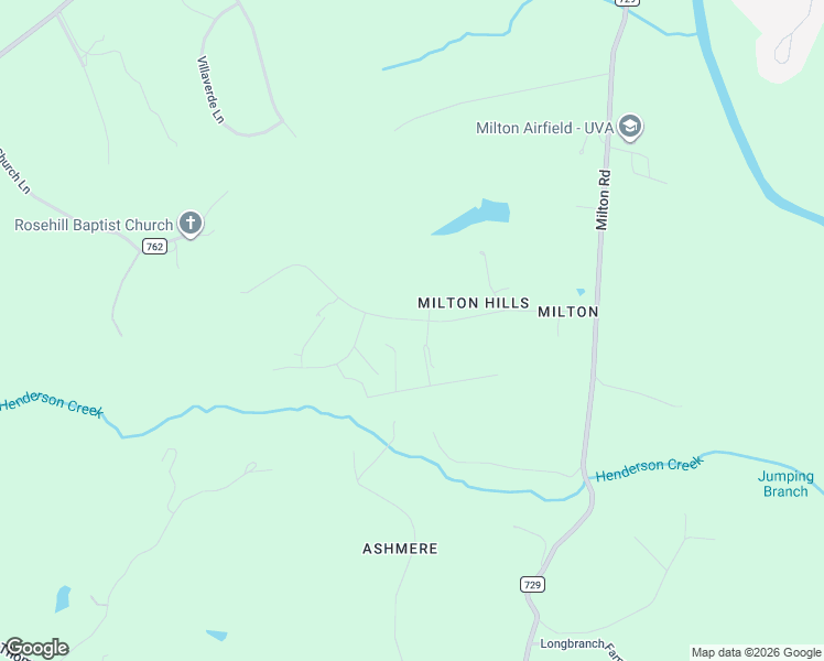 map of restaurants, bars, coffee shops, grocery stores, and more near 2625 Milton Hills Drive in Charlottesville