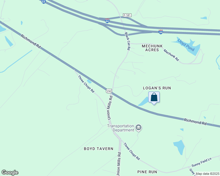 map of restaurants, bars, coffee shops, grocery stores, and more near 4709 Richmond Road in Keswick