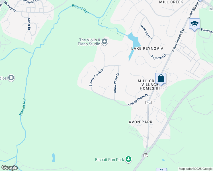 map of restaurants, bars, coffee shops, grocery stores, and more near 330 Copper Hill Drive in Charlottesville