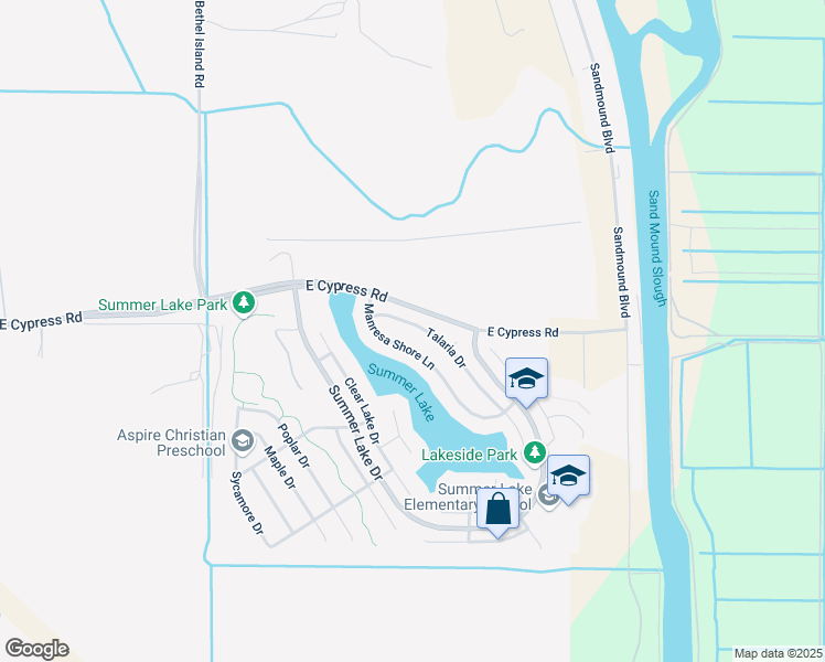 map of restaurants, bars, coffee shops, grocery stores, and more near 2543 Talaria Drive in Oakley