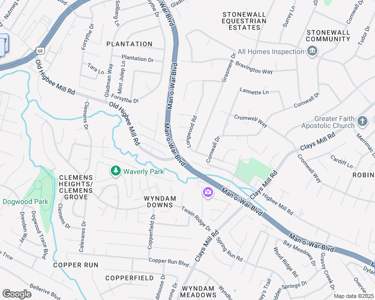 map of restaurants, bars, coffee shops, grocery stores, and more near 728 Longwood Road in Lexington