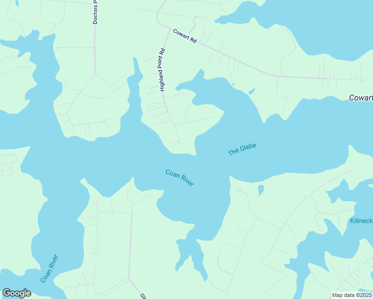 map of restaurants, bars, coffee shops, grocery stores, and more near 592 Highland Point Road in Lottsburg