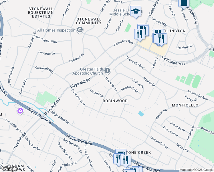 map of restaurants, bars, coffee shops, grocery stores, and more near 605 Saginaw Court in Lexington