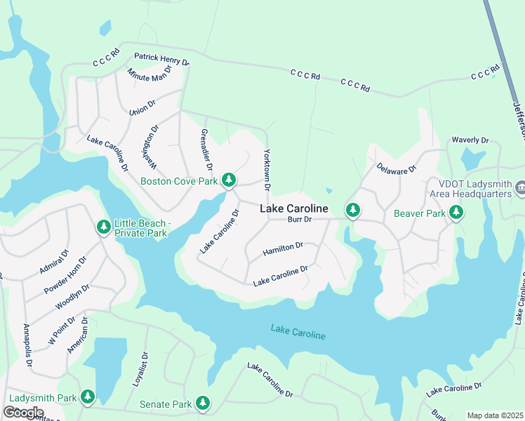 map of restaurants, bars, coffee shops, grocery stores, and more near 206 Clinton Drive in Ruther Glen