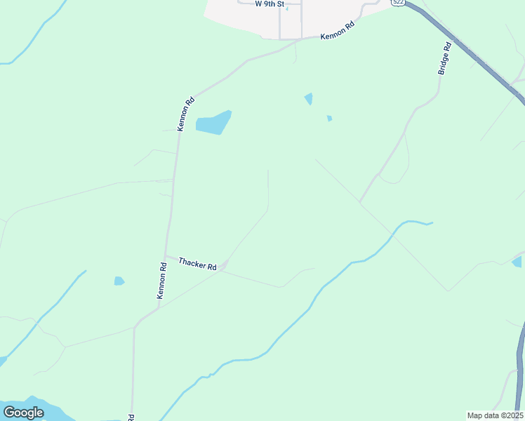 map of restaurants, bars, coffee shops, grocery stores, and more near 421 Thacker Road in Mineral