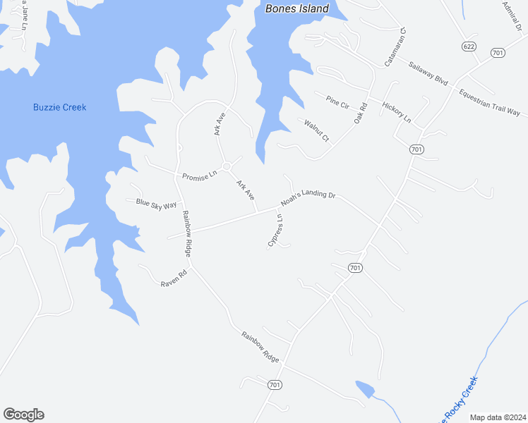 map of restaurants, bars, coffee shops, grocery stores, and more near Noah's Landing Drive in Bumpass