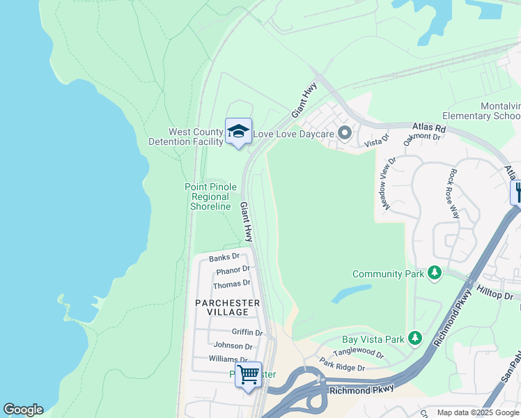 map of restaurants, bars, coffee shops, grocery stores, and more near 4185 Markovich Court in Richmond