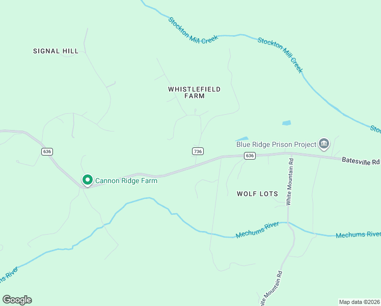 map of restaurants, bars, coffee shops, grocery stores, and more near 1646 Pughs Store Rd in Afton