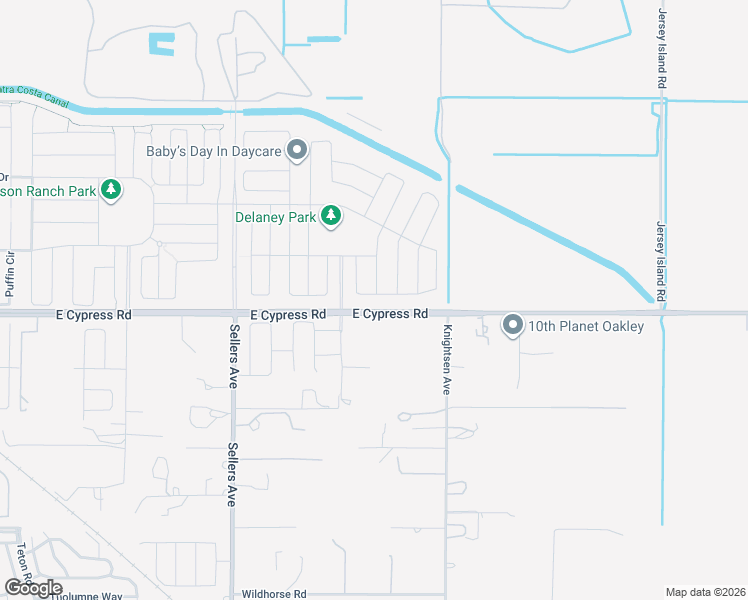 map of restaurants, bars, coffee shops, grocery stores, and more near 837 Foremost Drive in Oakley