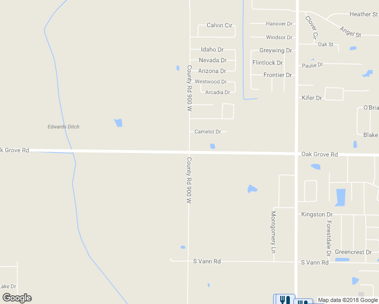 map of restaurants, bars, coffee shops, grocery stores, and more near 3001 County Road 900 West in Newburgh