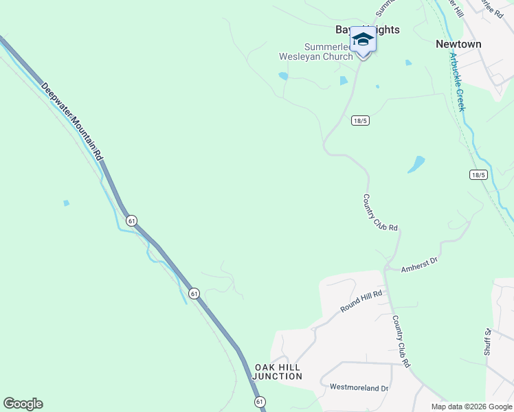 map of restaurants, bars, coffee shops, grocery stores, and more near in Oak Hill