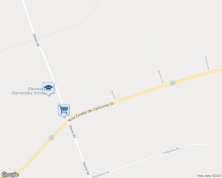 map of restaurants, bars, coffee shops, grocery stores, and more near 2017 Nord Road in Stockton