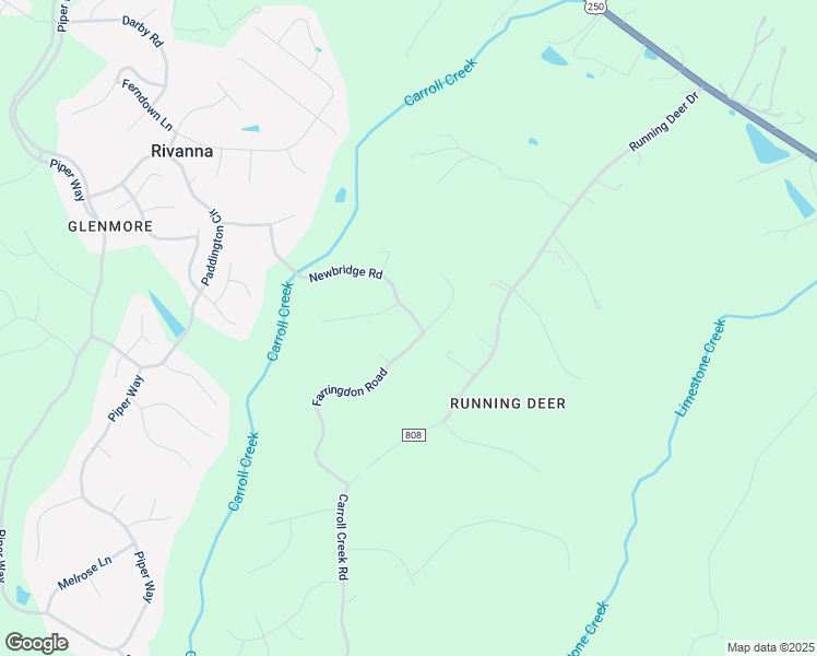 map of restaurants, bars, coffee shops, grocery stores, and more near 3700 Newbridge Road in Keswick