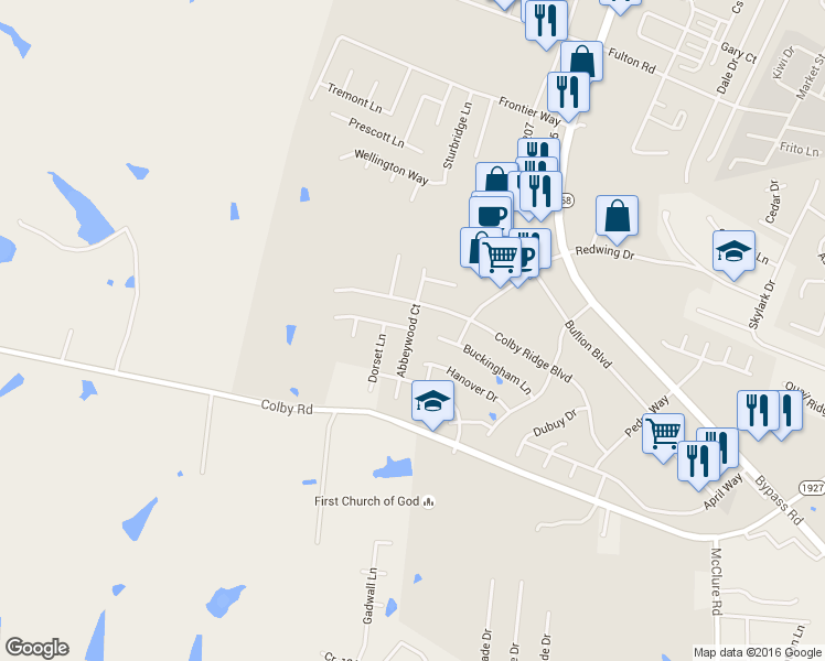 map of restaurants, bars, coffee shops, grocery stores, and more near 209 Abbeywood Court in Winchester