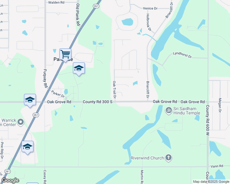 map of restaurants, bars, coffee shops, grocery stores, and more near 6699 Oak View Court in Newburgh