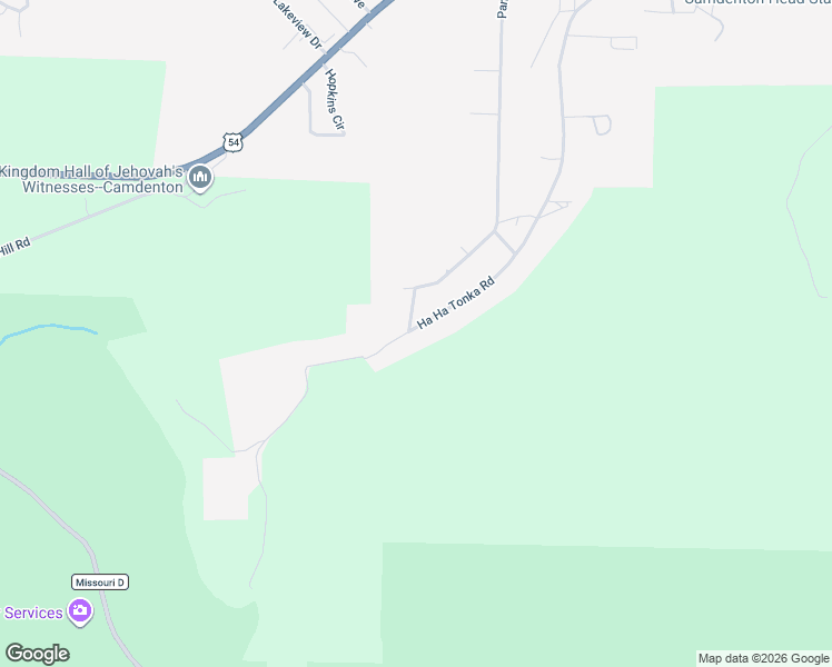 map of restaurants, bars, coffee shops, grocery stores, and more near 1088 Ha Ha Tonka Road in Camdenton