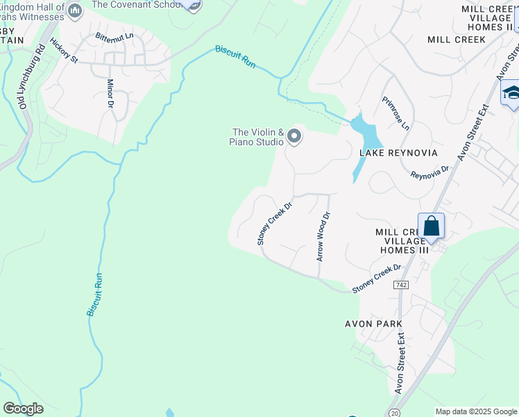 map of restaurants, bars, coffee shops, grocery stores, and more near 431 Hidden Ridge Road in Charlottesville