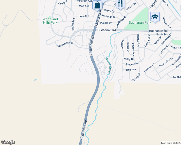 map of restaurants, bars, coffee shops, grocery stores, and more near 100 Yellowood Place in Pittsburg