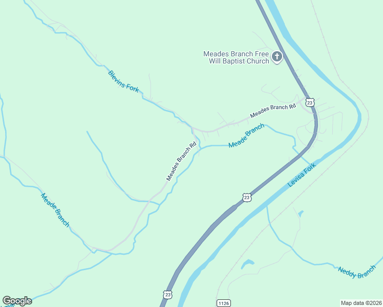 map of restaurants, bars, coffee shops, grocery stores, and more near 723 Meades Branch Road in Louisa