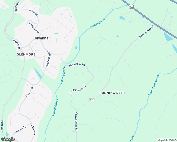 map of restaurants, bars, coffee shops, grocery stores, and more near 3700 Newbridge Road in Keswick