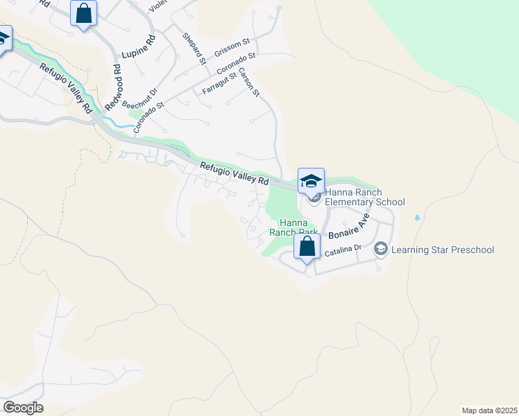 map of restaurants, bars, coffee shops, grocery stores, and more near Miramar Avenue in Hercules