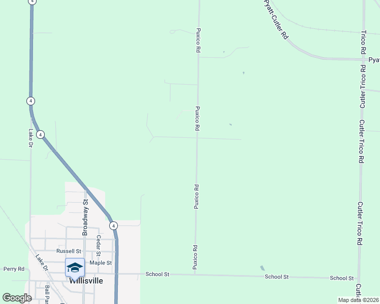 map of restaurants, bars, coffee shops, grocery stores, and more near 117 Puxico Road in Percy