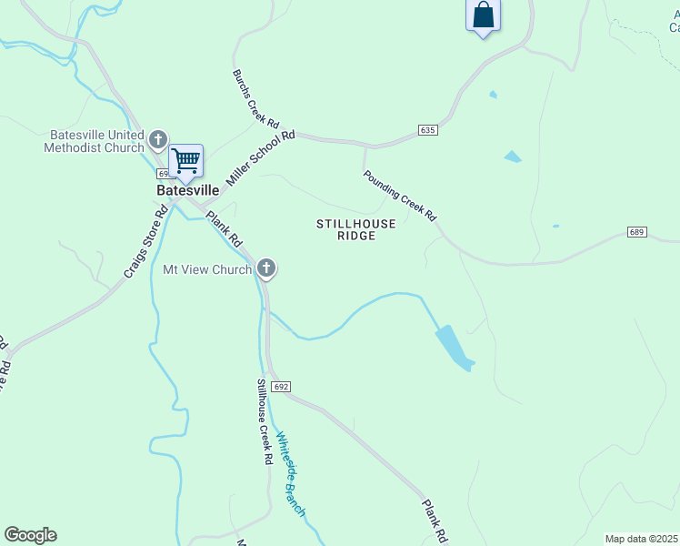 map of restaurants, bars, coffee shops, grocery stores, and more near 1360 Pounding Creek Road in Charlottesville