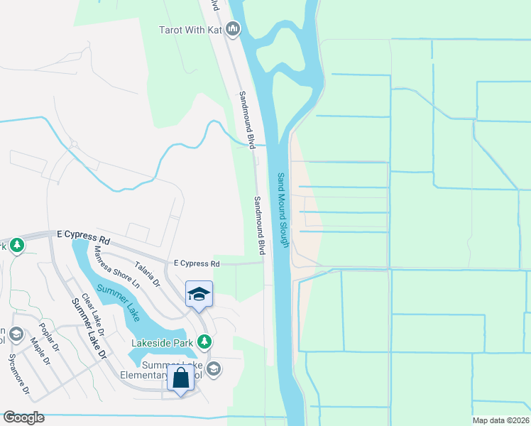 map of restaurants, bars, coffee shops, grocery stores, and more near 4700 Sandmound Boulevard in Oakley