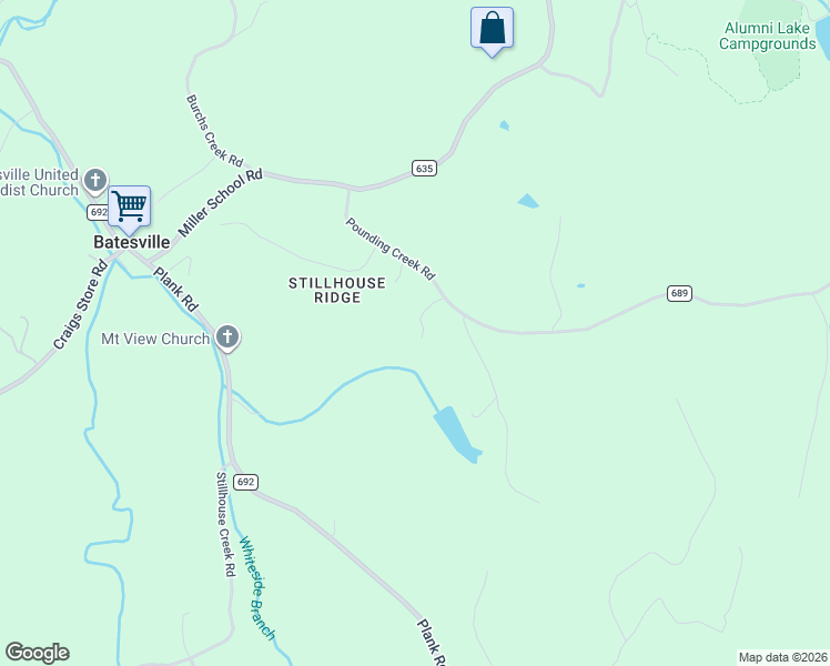 map of restaurants, bars, coffee shops, grocery stores, and more near 1326 Pounding Creek Road in Charlottesville