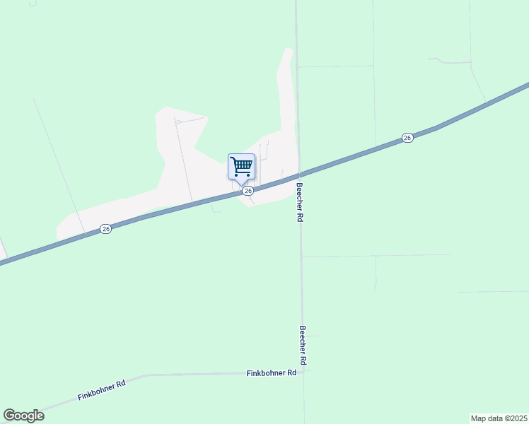 map of restaurants, bars, coffee shops, grocery stores, and more near 11276 State Route 26 in Stockton