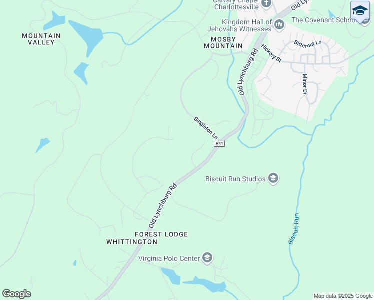map of restaurants, bars, coffee shops, grocery stores, and more near 1812 Warbler Way in Charlottesville