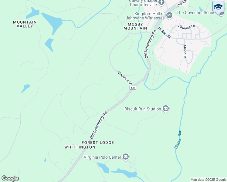 map of restaurants, bars, coffee shops, grocery stores, and more near 1812 Warbler Way in Charlottesville